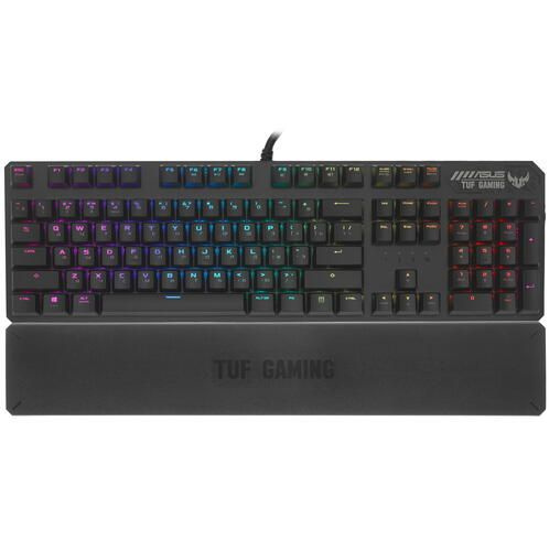 Клавиатура проводная ASUS TUF Gaming K3 90MP01Q0-BKRA00 , механическая Kailh Red, клавиш - 104, USB, #1