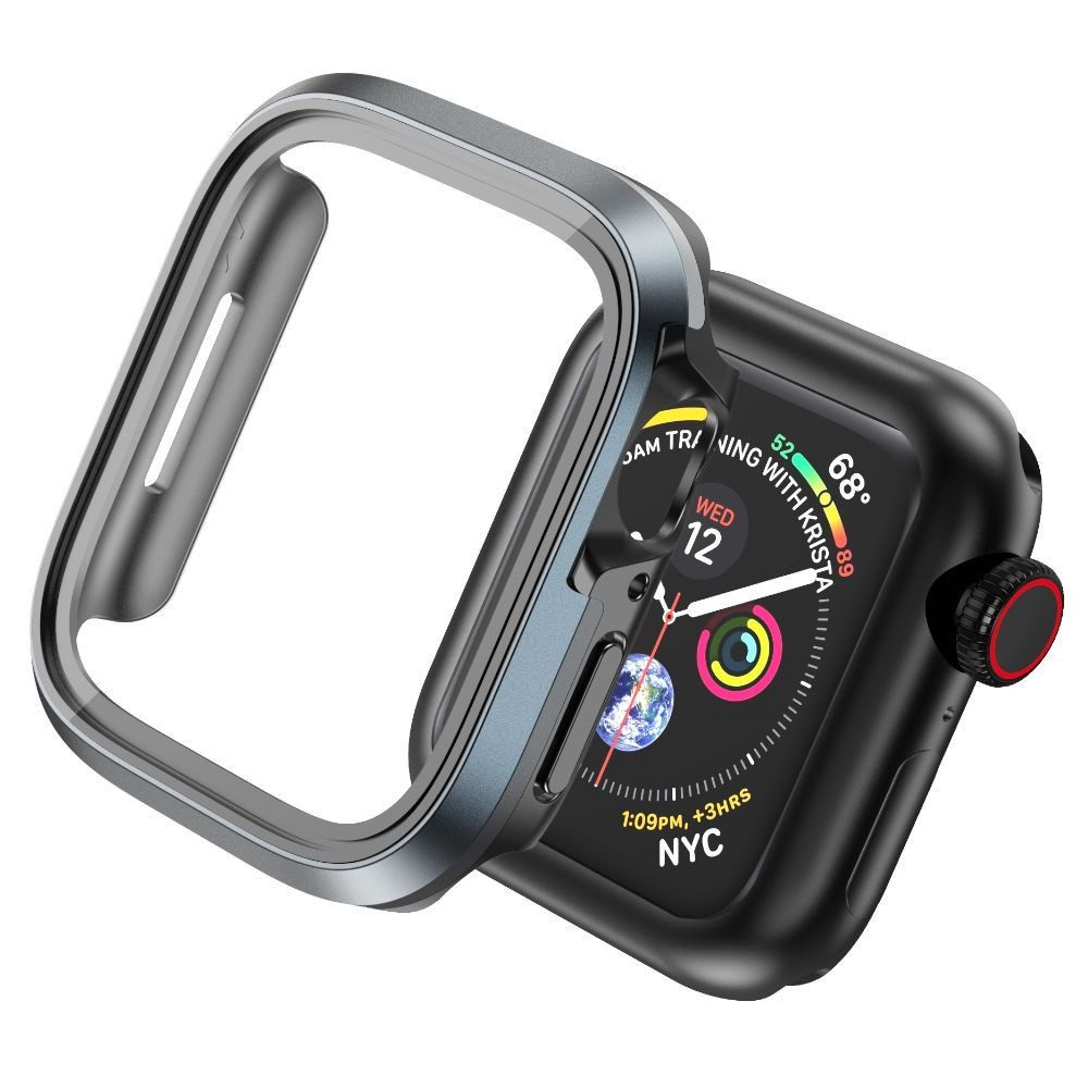Чехол + защитное стекло для часов WiWU Defender Watch JD-104 для Apple Watch 7/8 45mm - Черный+Серый #1