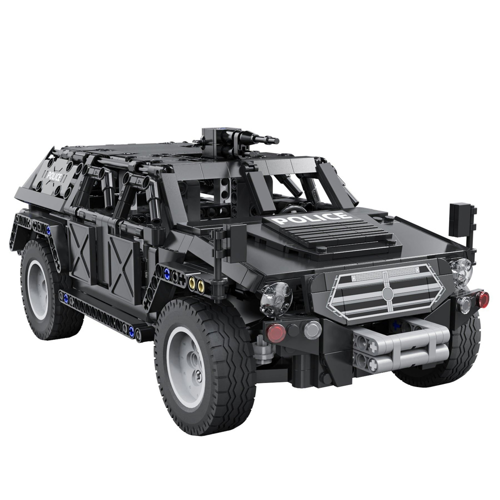 Конструктор полицейская машина для мальчика Бронированный внедорожник Fierce Warrior SUV CaDA C51207W #1