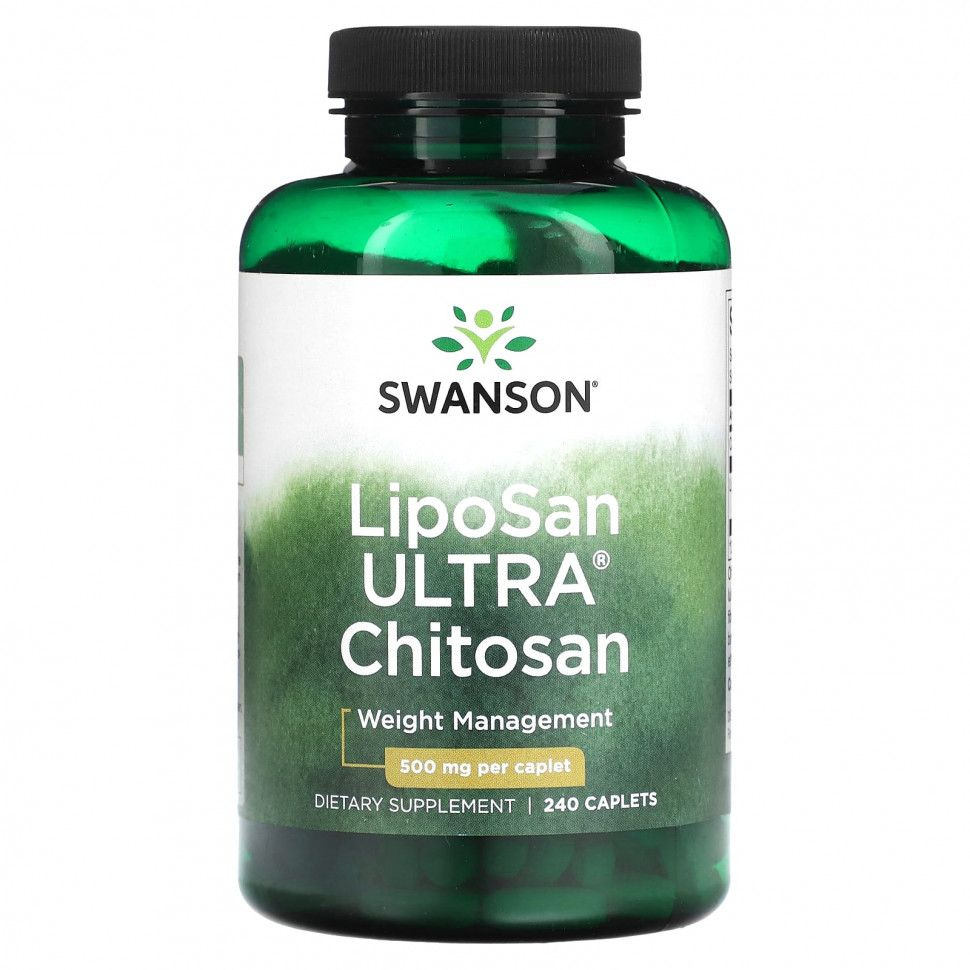 Swanson, LipoSan Ultra, хитозан, 500 мг, 240 капсул - купить с ...