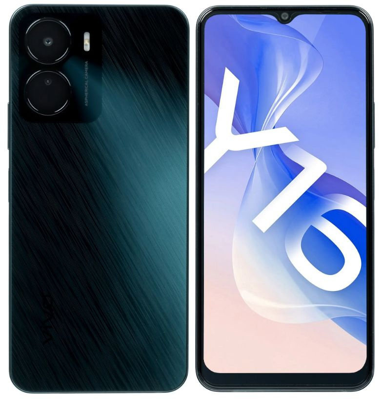 Vivo Смартфон Y16 черный 64 ГБ 4/64 ГБ, черный #1