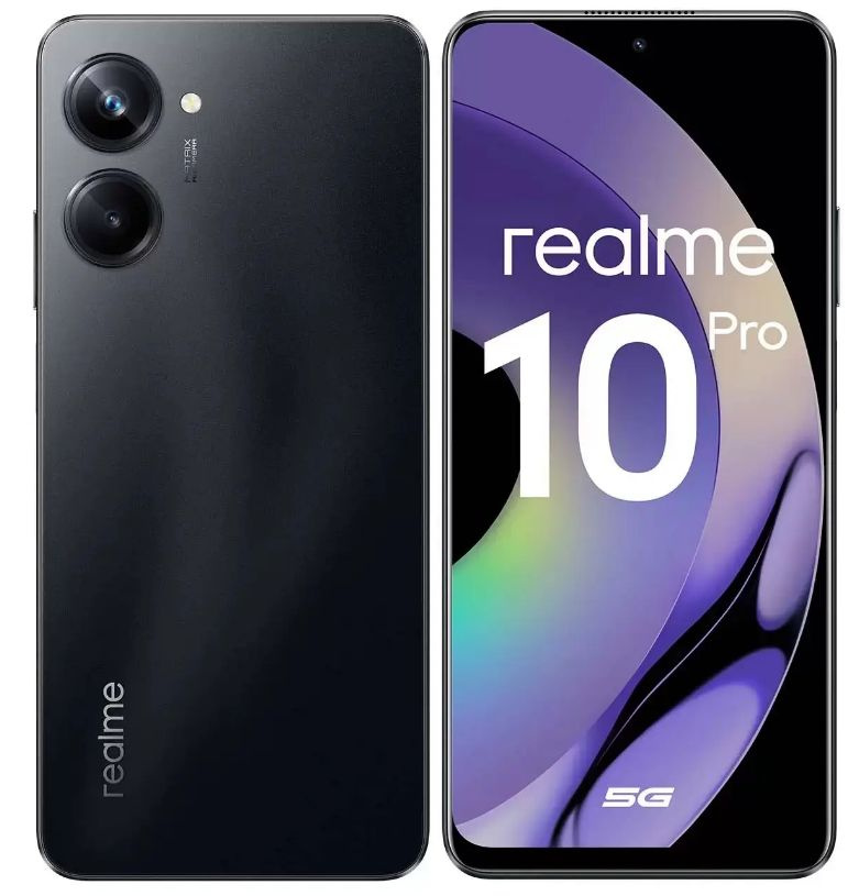 realme Смартфон 10 Pro 5G черный 256 ГБ 8/256 ГБ, черный #1