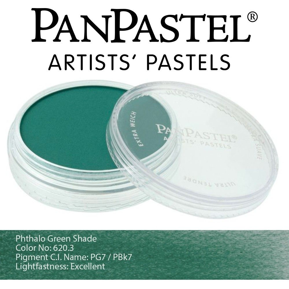 Пастель сухая "PanPastel" 620.3 Phthalo Green Shade (Зеленая ФЦ темная) PP26203  #1
