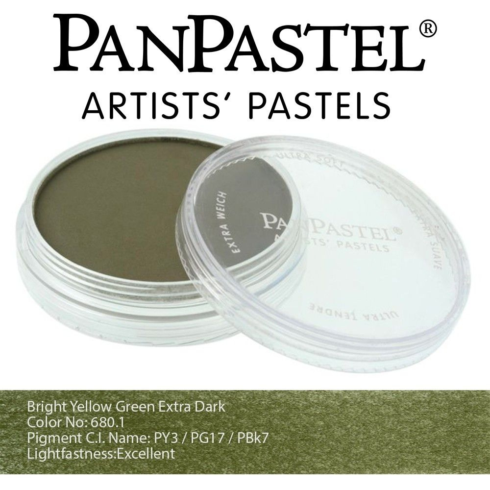 Пастель сухая "PanPastel" 680.1 Bright Yellow Green Extra Dark (желто-зеленый яркий экстра темный) PP26801 #1