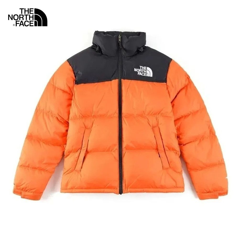 Supreme north face store orange nuptse