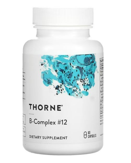 Thorne, комплекс витаминов группы B №12, 60 капсул #1