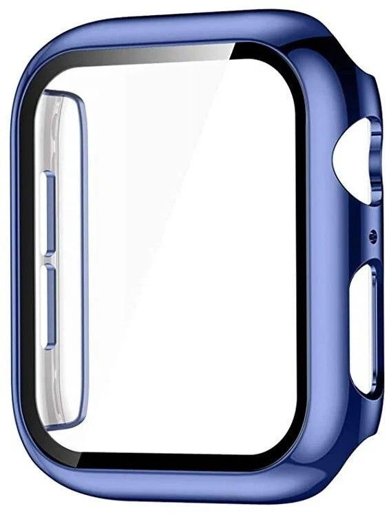 Защитное стекло с бампером ANANK Screen Guard for Apple Watch 41mm (Blue) #1