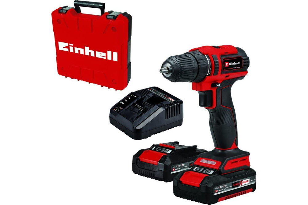 Дрель аккумуляторная Einhell PXC TE-CD 18/40 Li BL (18В, 40Нм, патрон 10мм, 2x2Ah) арт. 4513995  #1