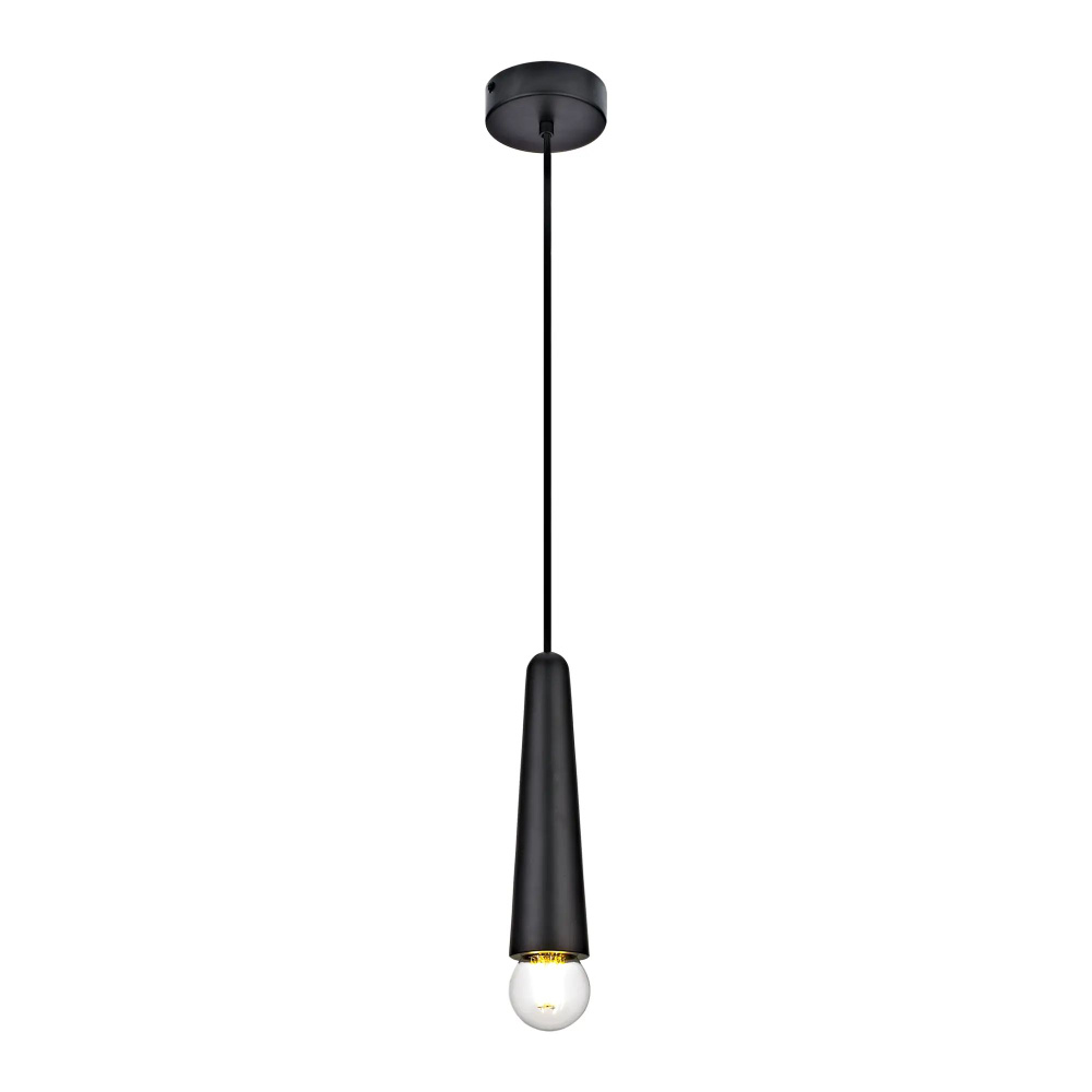 Светильник подвесной для ванной комнаты, 1 лампа, влагозащищенный, цвет черный  #1