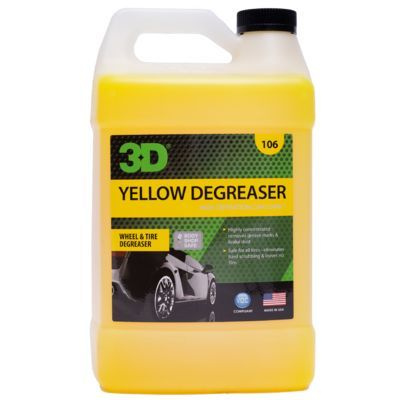 3D Yellow Degreaser Очиститель и обезжириватель для автомобиля, 3.78л.  #1