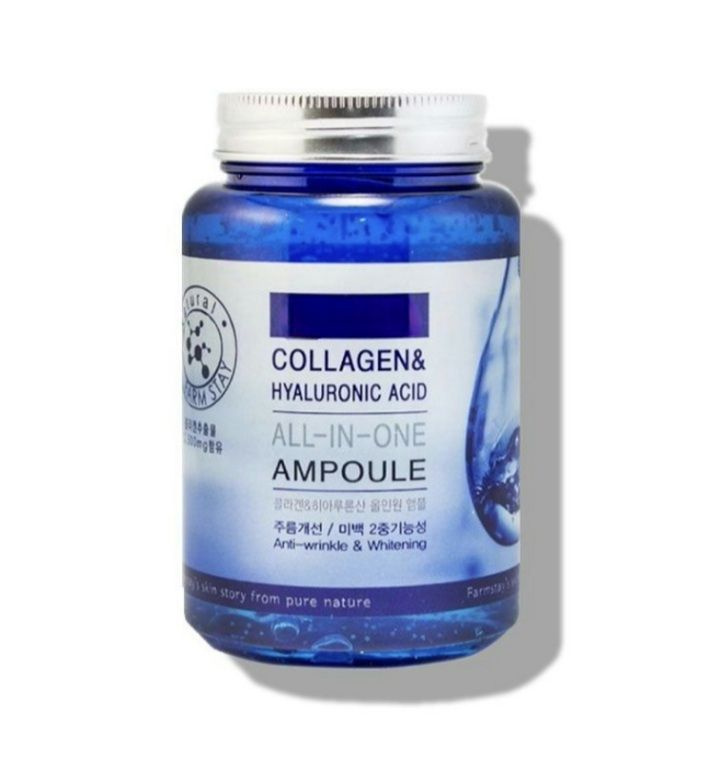 Сыворотка с гиалуроновой кислотой и коллагеном антивозрастная All In One Collagen and Hyaluronic Ampoule #1