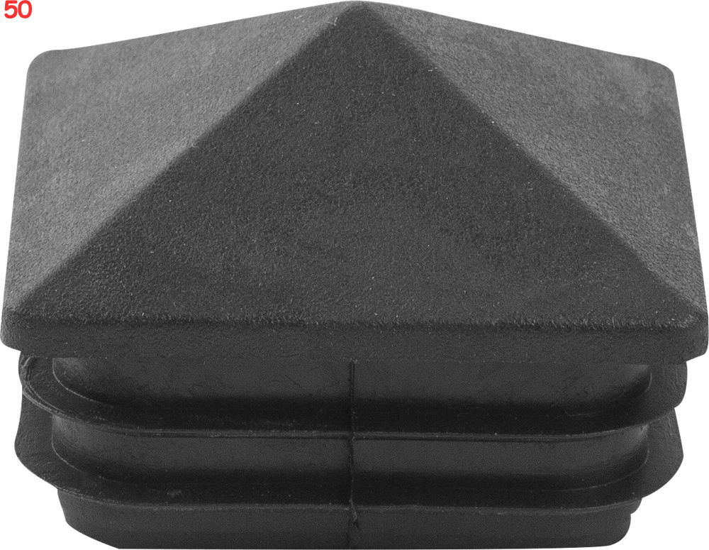 Заглушка 50х50 мм внутренняя домик черная 2 шт. (50 шт.) - купить с ...