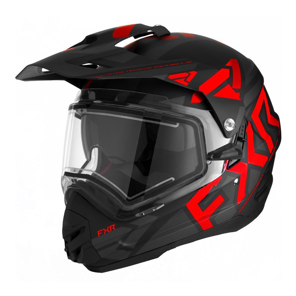 FXR Шлем для снегохода, цвет: красный, черный, размер: XL #1