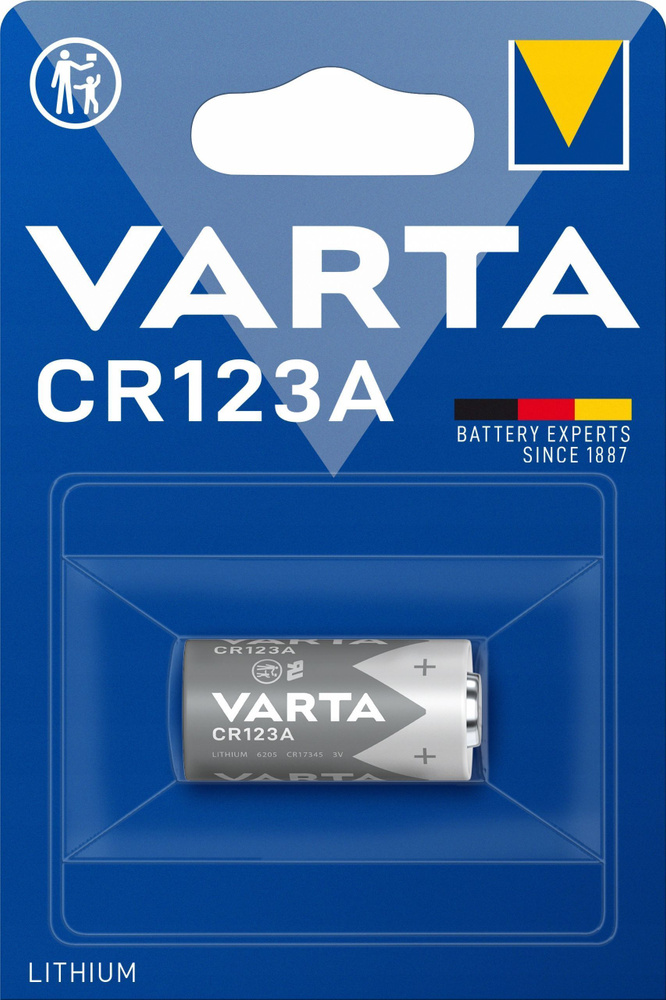 Varta Батарейка 16340 (Tenergy 30200, R123, CR123), Литиевый тип, 1 шт #1