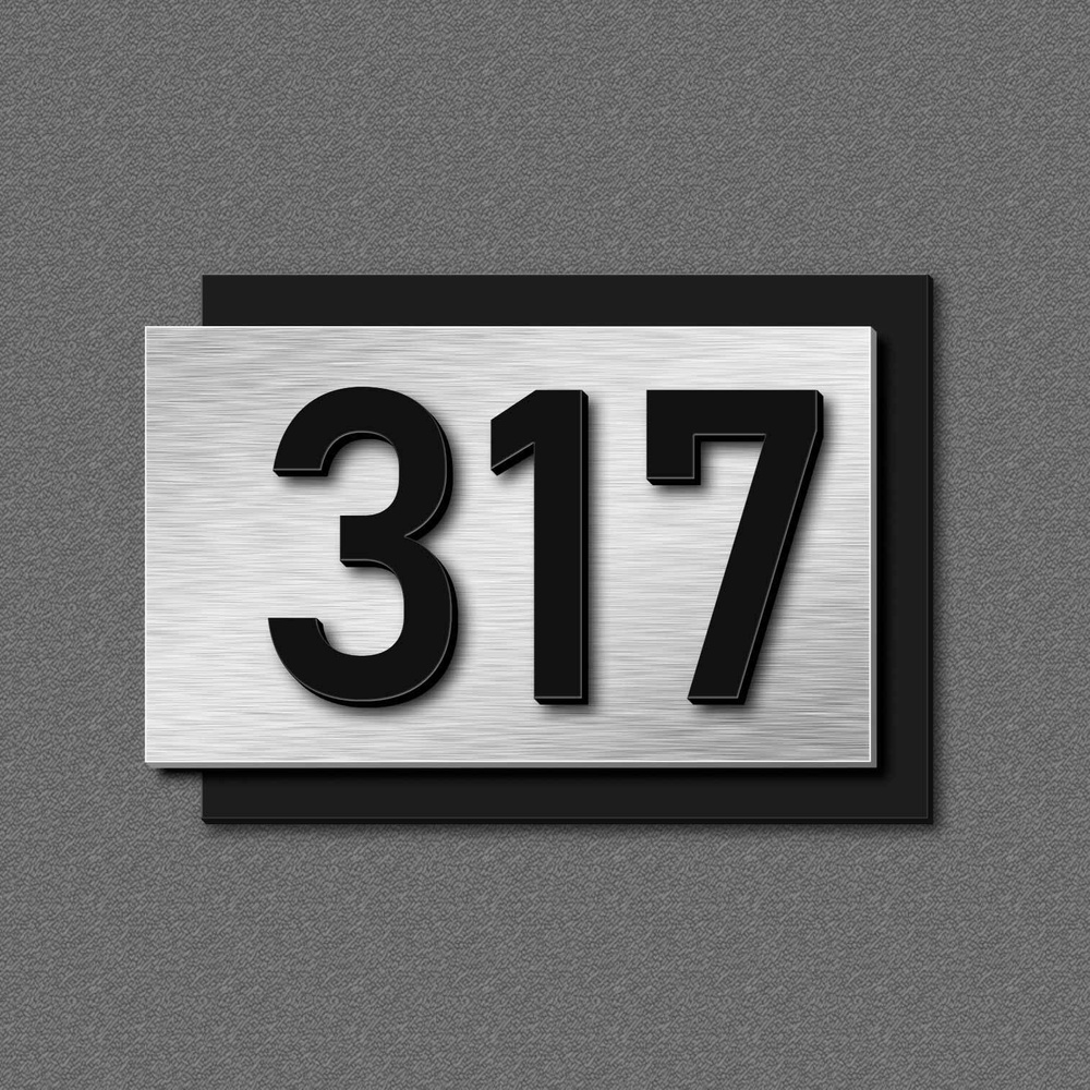 Цифры на дверь, табличка с номером 317 #1