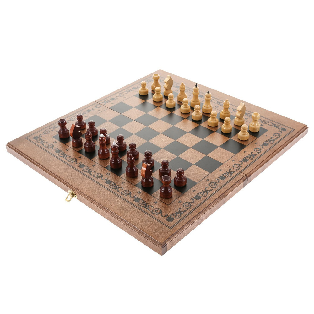 Шахматы-шашки-нарды деревянные "Империя" 49х49 см #1