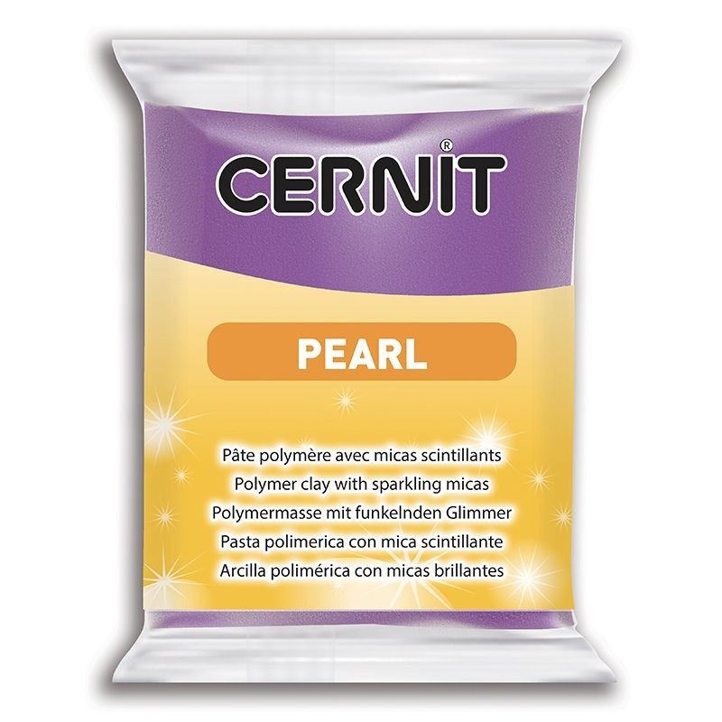 Полимерный моделин "Cernit Pearl" 56гр. фиолетовый перламутр #1