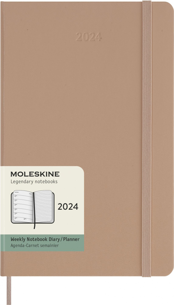 Еженедельник на 2024 год Moleskine WKNT (DHP2612WN3) 13x21 см песочный #1