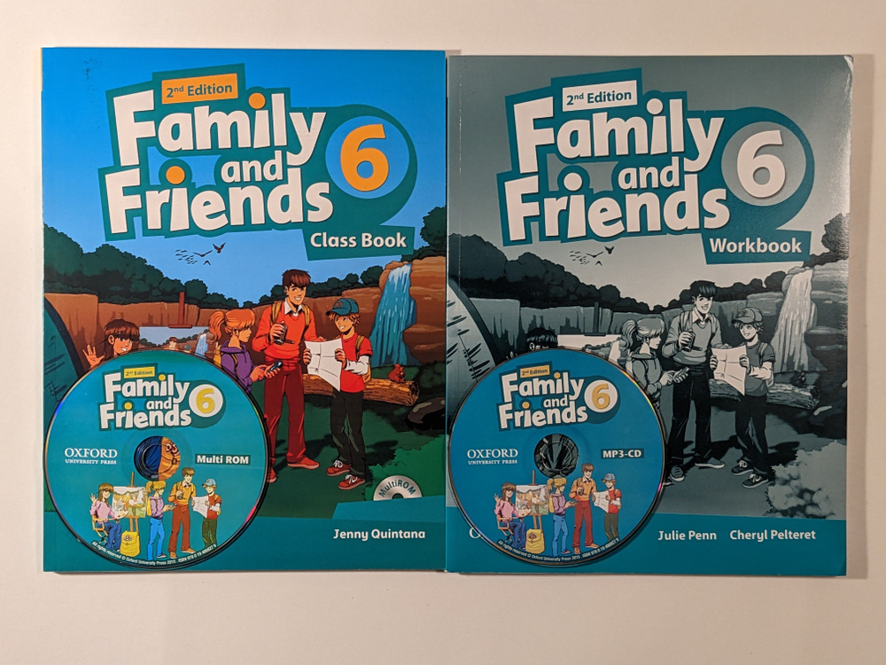 Комплект Family and Friends 6. Class Book + Workbook + DVD | Симмонс Наоми #1