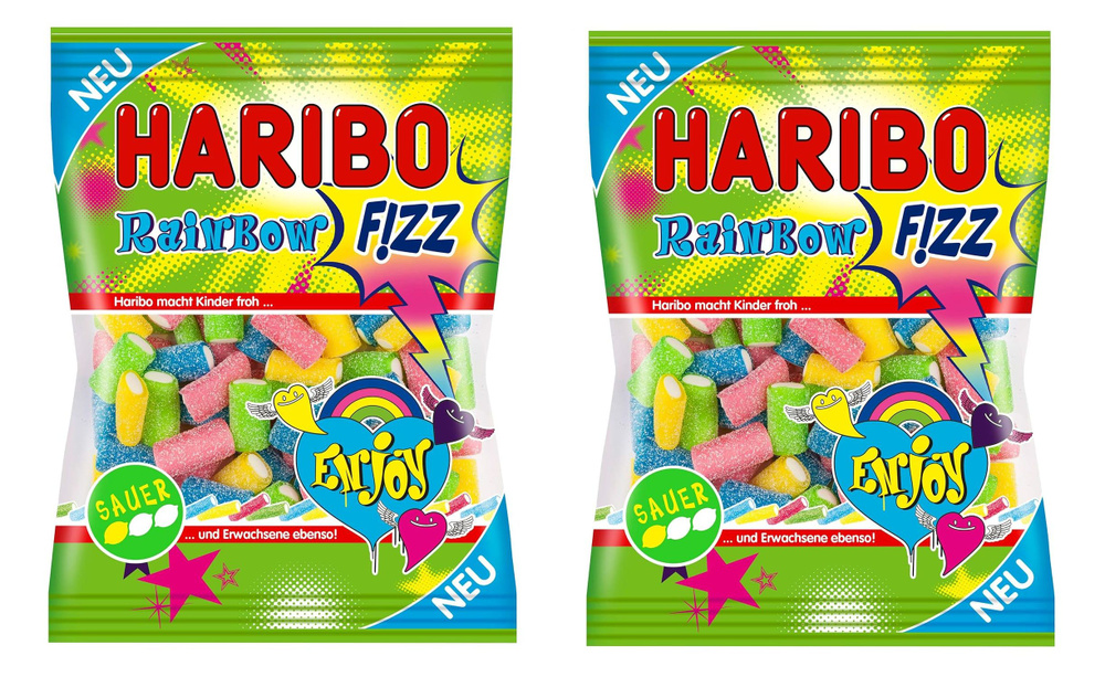 Мармелад Haribo Rainbow Fizz, 2 шт по 160гр #1