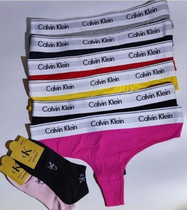 Комплект трусов стринги Calvin Klein, 6 шт #1