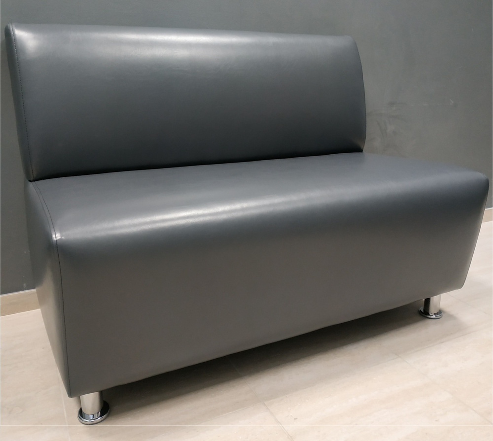 RONUM Прямой диван, механизм Нераскладной, 110х67х77 см,темно-серый  #1