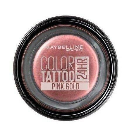 Maybelline New York Тени для век гелевые/водостойкие Color Tattoo 24H тон 65 Pink Gold розовое золото #1