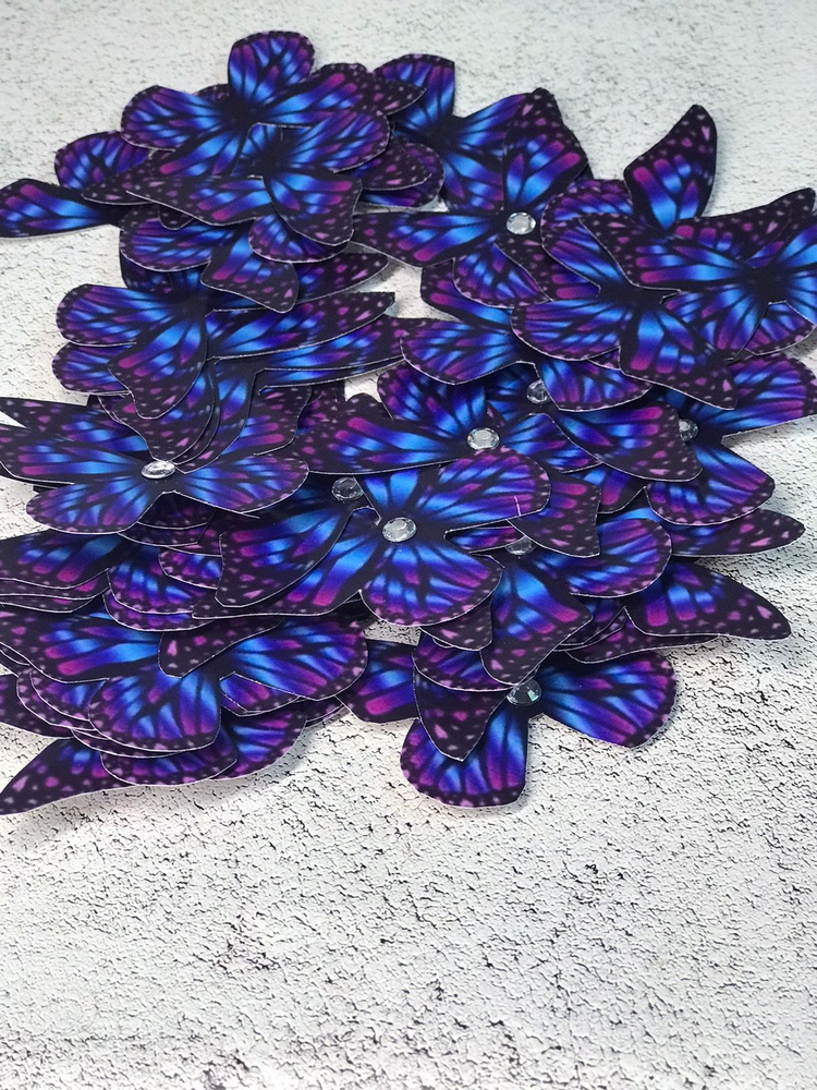 Бабочки декоративные для букета/ бабочки интерьерные вырезаны  #1