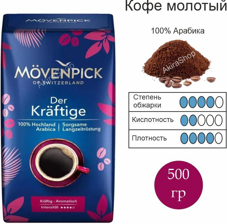 Кофе молотый Movenpick der Kraftige, 500 гр. Германия #1