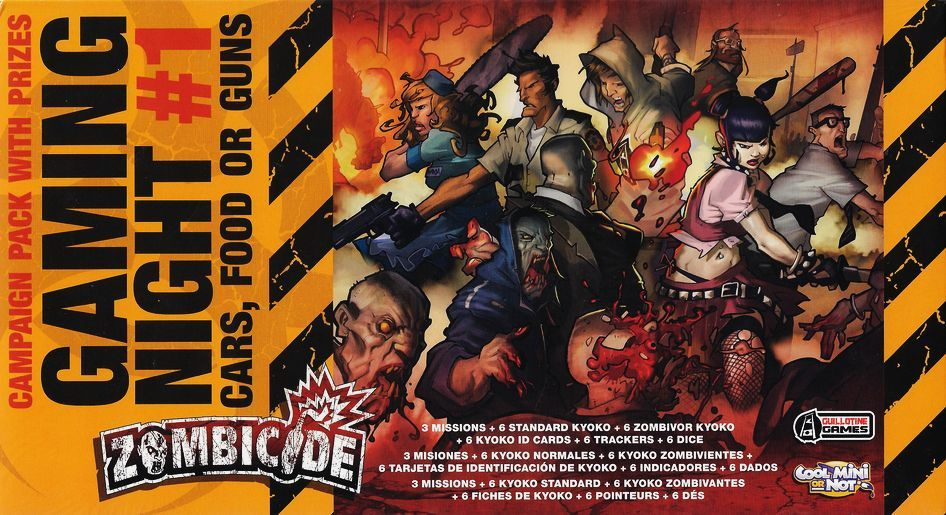 Дополнение к настольной игре Zombicide: Gaming Night #1 - Cars, Food, or Guns на английском языке  #1