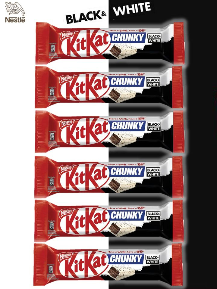 Батончик KitKat Chunky Black & White / Кит Кат Чанки Блэк Вайт , 42 г* 6 шт  #1