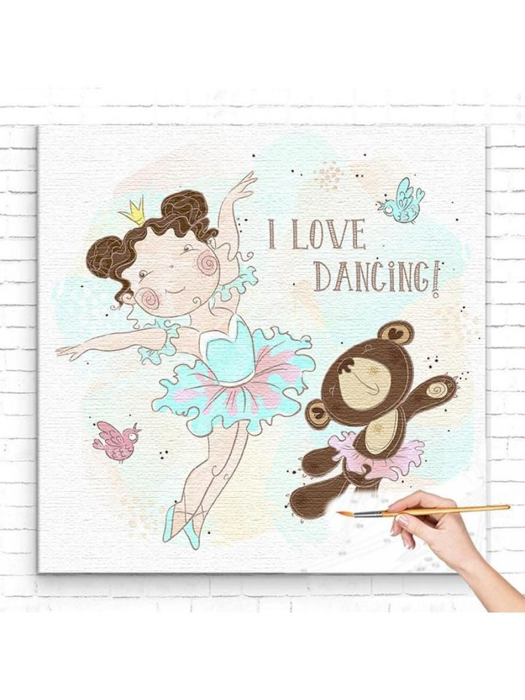 Картина по номерам 'Маленькая танцовщица с 40х40' #1