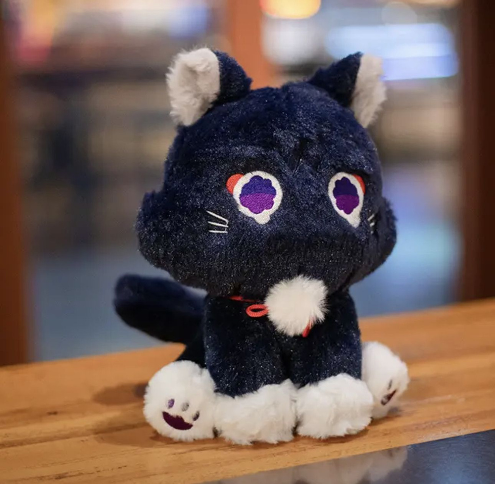 Аниме игрушка Геншин Scaramouche Cat кукла 30 см Genshin Impact игрушка для косплея  #1