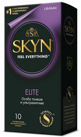 Презервативы ультратонкие безлатексные SKYN Elite, 10 шт #1