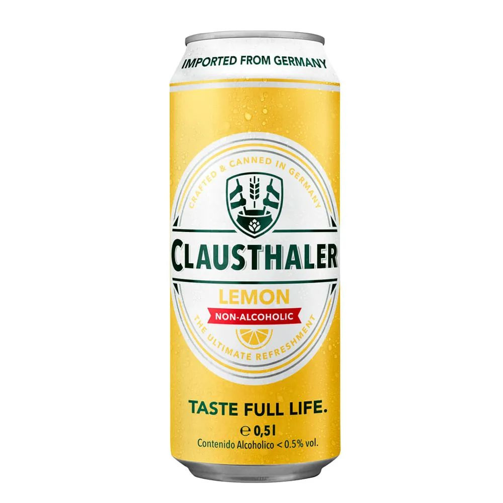 Пиво безалкогольное Clausthaler Lemon (Клаусталер Лимон) , 6 шт по 0,5л ...
