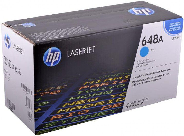 Картридж HP CE261A (648A) для HP Color LaserJet CP4025/ CP4525 cyan, 11000 страниц #1