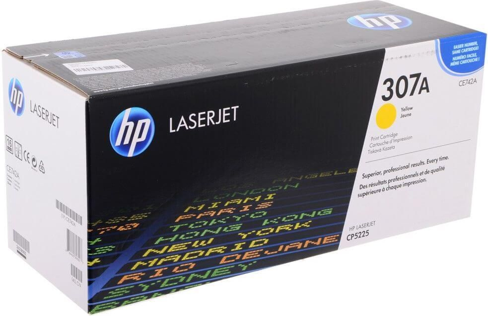 Картридж HP CE742A (307A) для HP Color LaserJet CP5220/ CP5225 yellow, 7300 стр #1