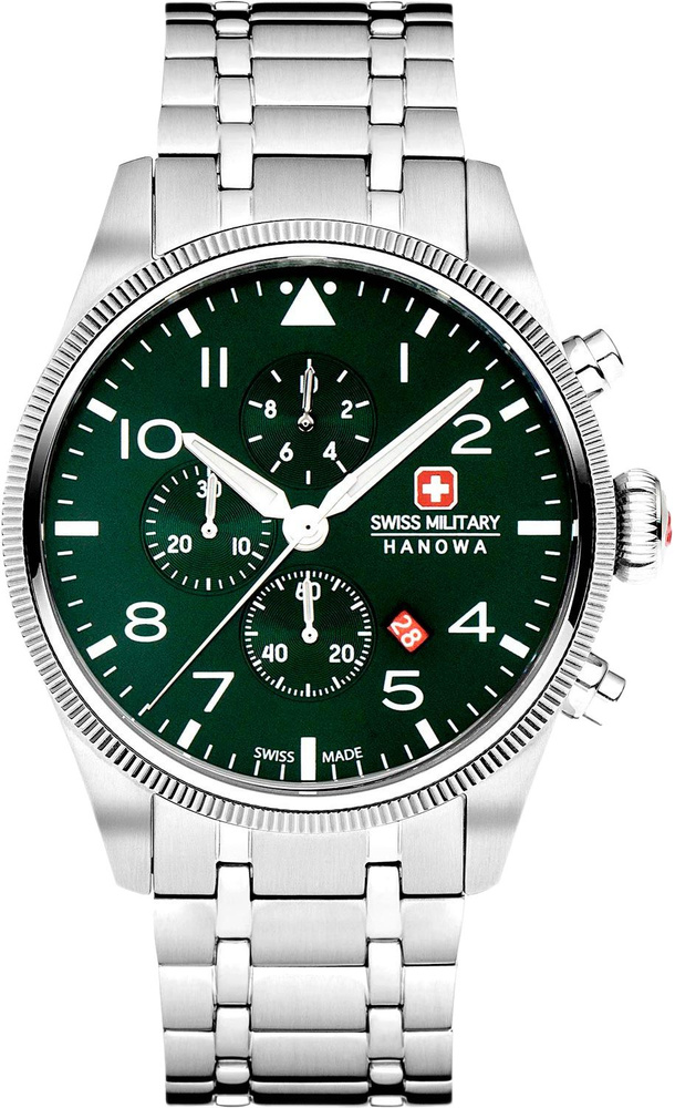 Часы наручные мужские Swiss Military Hanowa Thunderbolt Chrono SMWGI0000404. Кварцевый хронограф. Часы #1