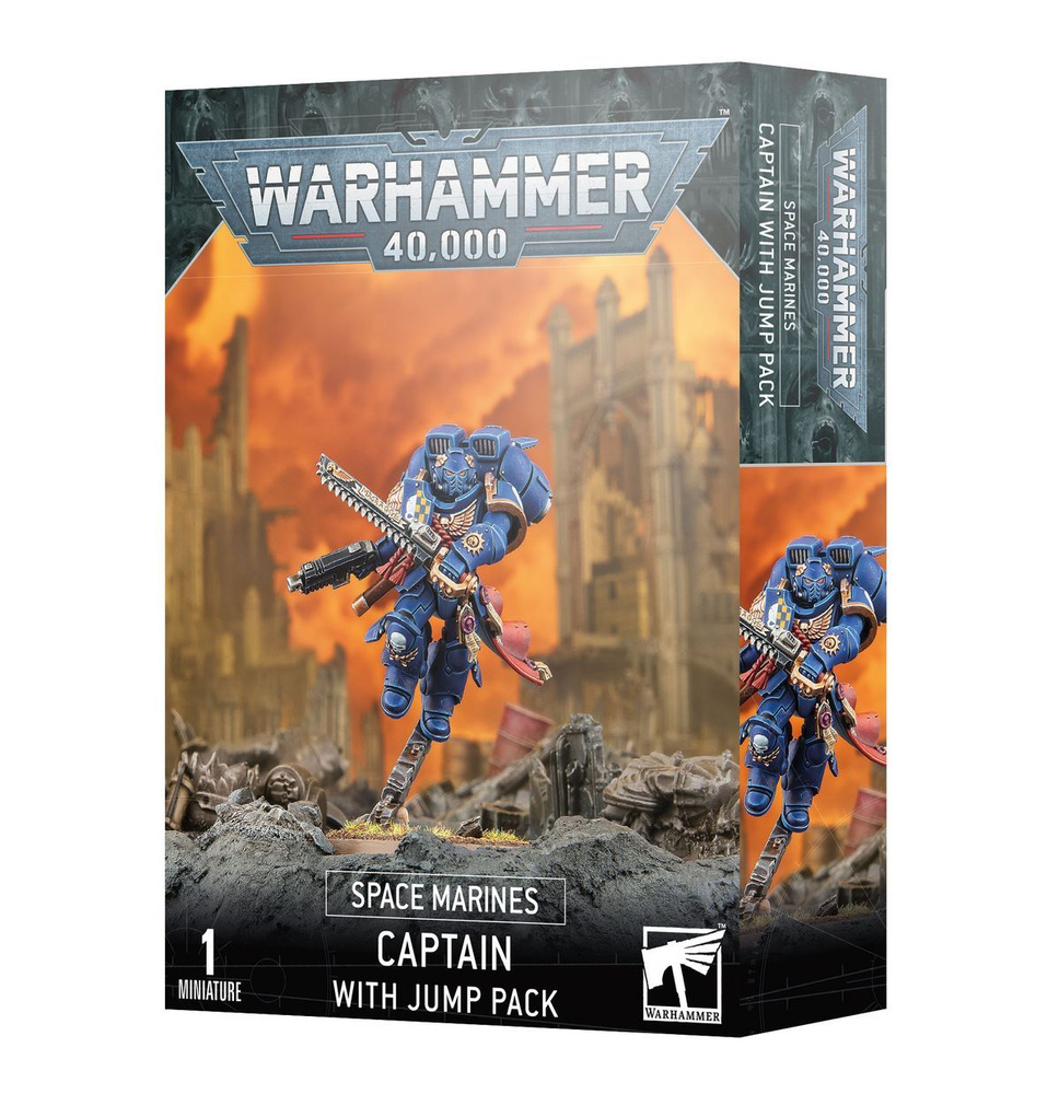 Миниатюры для настольной игры Games Workshop Warhammer 40000: Space Marines - Captain with Jump Pack #1