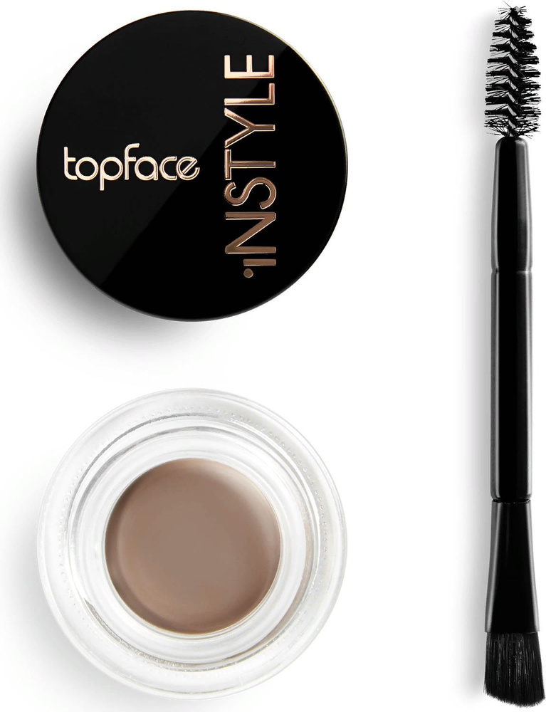 Topface / Топфейс Instyle Eyebrow Гель для бровей кремовый, 03 коричневый, водостойкий, 3.5г / уход за #1