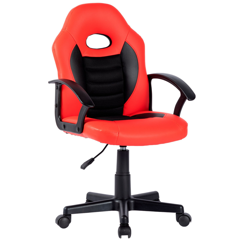 Детское компьютерное кресло CHAIRMAN CH111, экокожа, красный/черный  #1