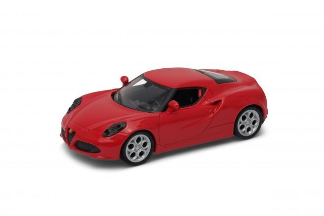 Машинка WELLY 1:38 Alfa Romeo 4C Красный пруж. мех. #1