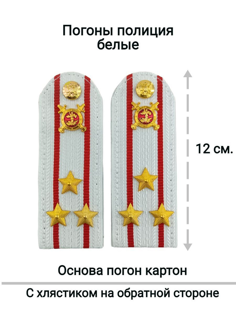 Погоны полиция картон МВД полковник #1