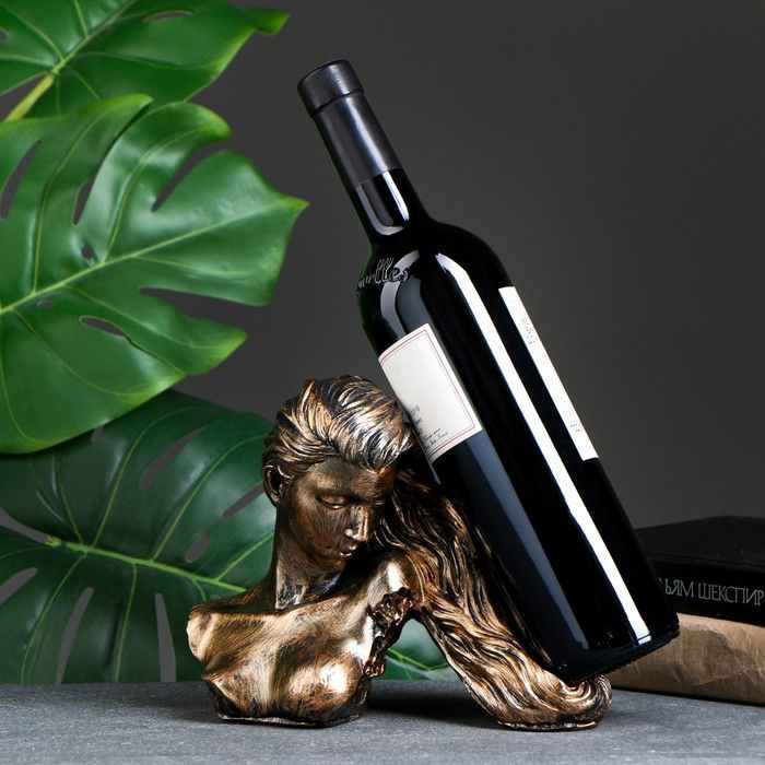 Подставка под бутылку Хорошие сувениры Девушка с волосами бронза, 17х22х11см (2000043220012)  #1