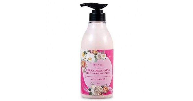 Deoproce Milky Relaxing Perfumed Body Lotion Cotton Rose лосьон-молочко для тела с ароматом розы (500мл.) #1