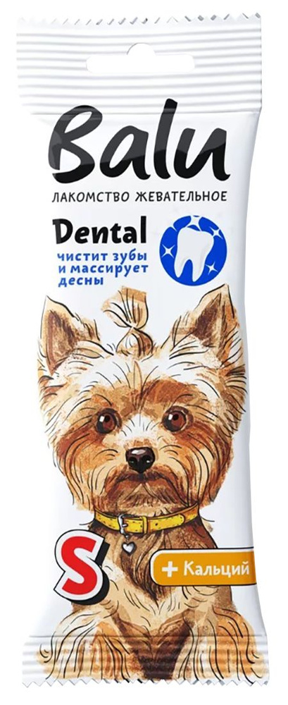 Лакомство Balu Dental для собак малых пород, жевательное, 36 г  #1