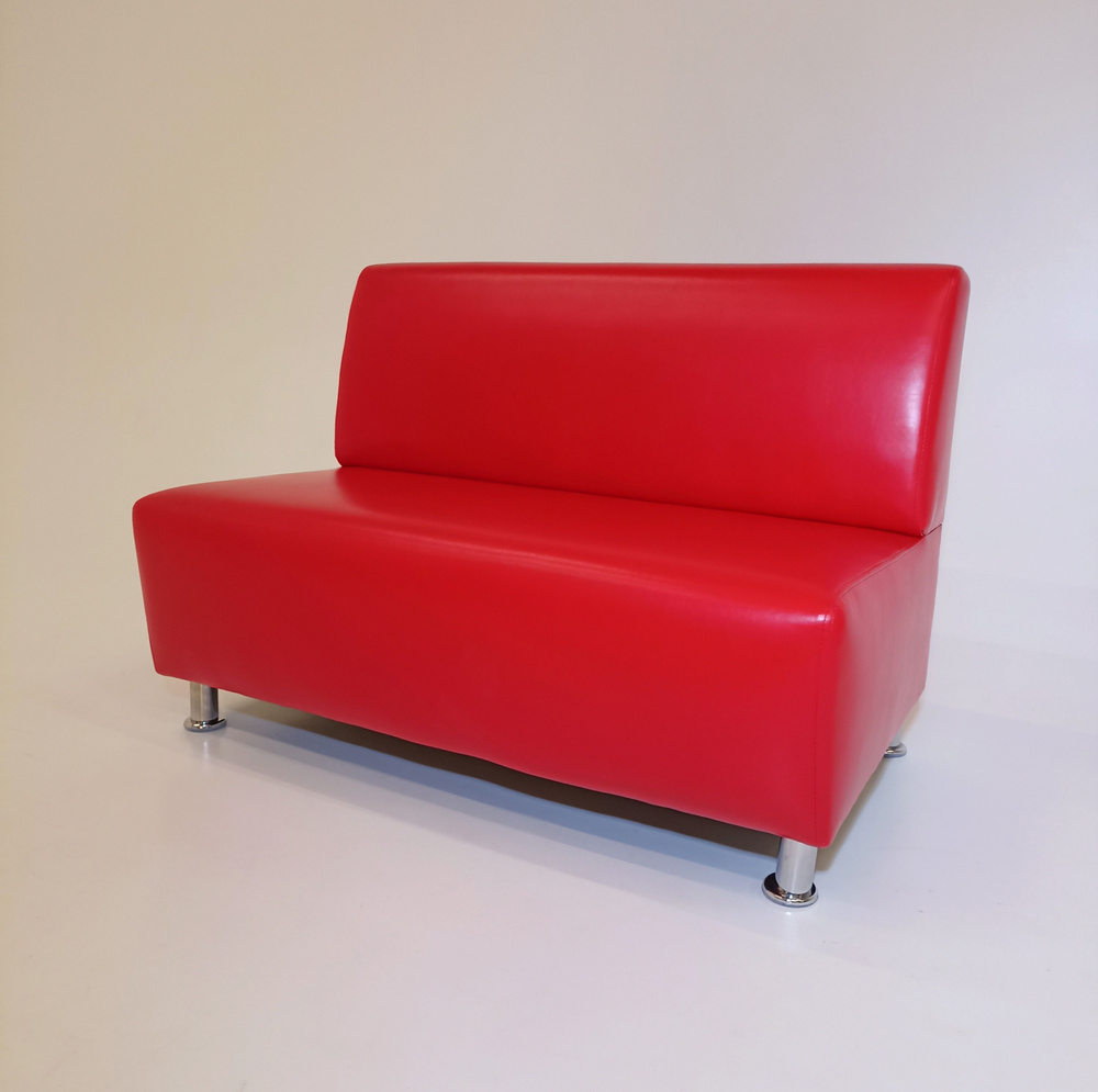 RONUM Прямой диван, механизм Нераскладной, 110х67х77 см,красный  #1