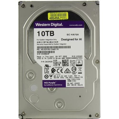 Western Digital 10 ТБ Внутренний жесткий диск (WD102PURX)  #1