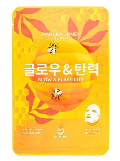 Маска тканевая KuMiHo для сияния лица, с экстрактом меда манука, 20мл ...