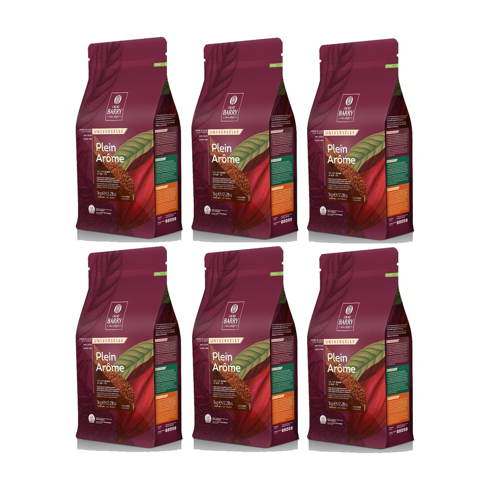 Какао-порошок Cacao Barry PLEIN AROME, 22-24%, 1 кг, 6 шт. #1